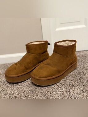 Winter Boots for Women Cozy Plush Line Suede Boot